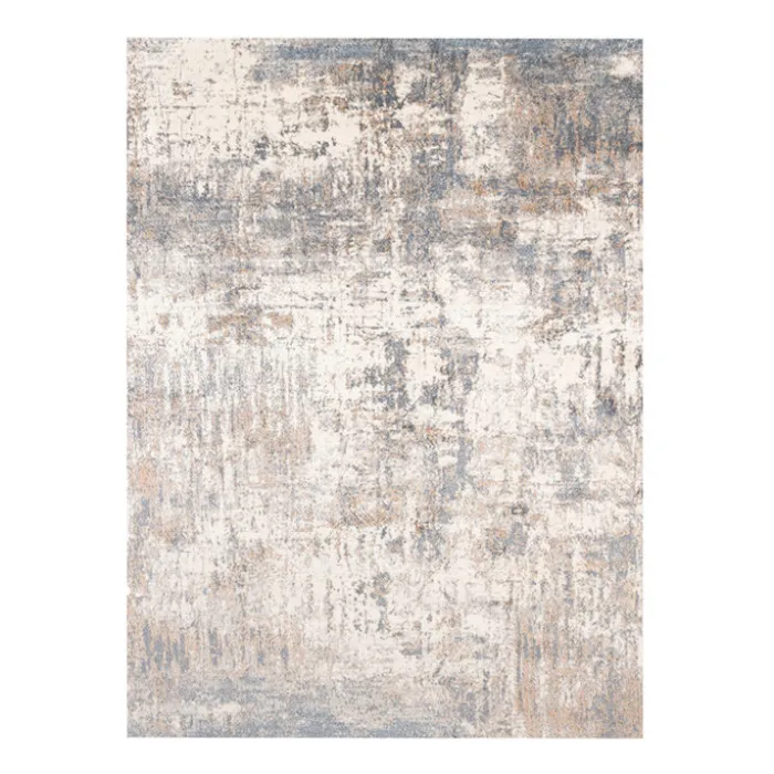 Waschbarer Teppich Abstrakt - Misha Grunge Creme Grau