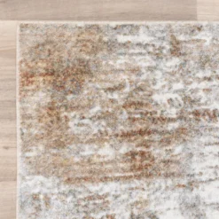Waschbarer Teppich Abstrakt - Misha Grunge Creme Braun
