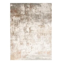 Waschbarer Teppich Abstrakt - Misha Grunge Creme Braun