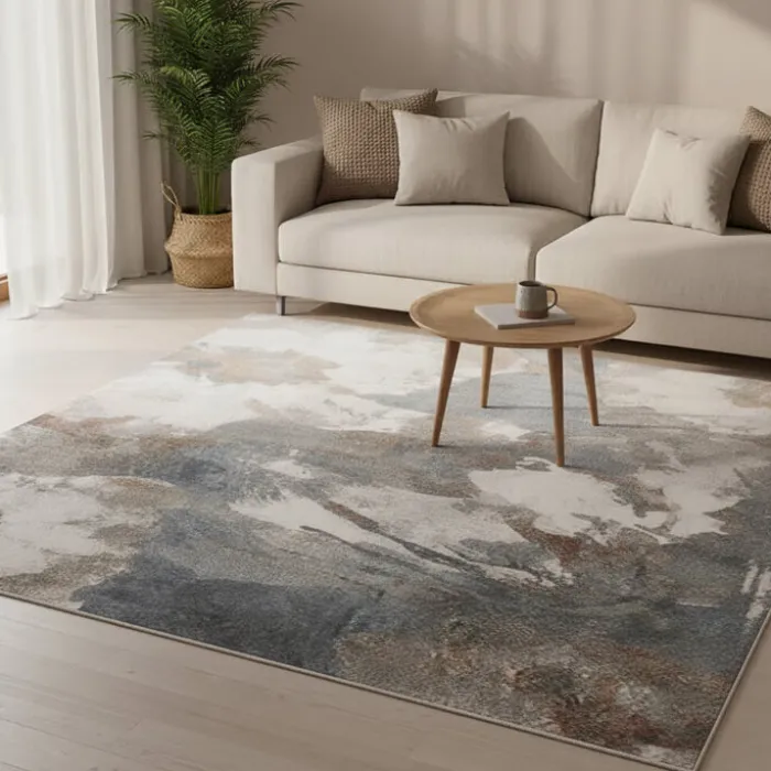 Waschbarer Teppich Abstrakt - Misha Flow Bunt