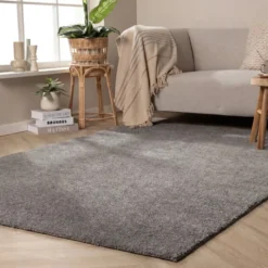 Waschbarer Teppich - Clean Dunkelgrau