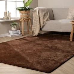Waschbarer Teppich - Clean Dunkelbraun
