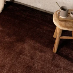 Waschbarer Teppich - Clean Dunkelbraun