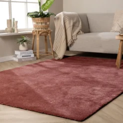 Waschbarer Teppich - Clean Rosa