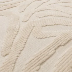 Waschbarer Teppich - Dunya Zebra Weiß