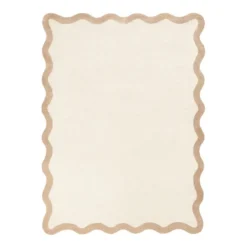 Waschbarer Teppich - Hazy Beige Creme