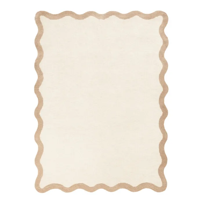 Waschbarer Teppich - Hazy Beige Creme