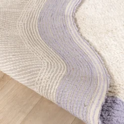 Waschbarer Teppich - Hazy Lila Creme