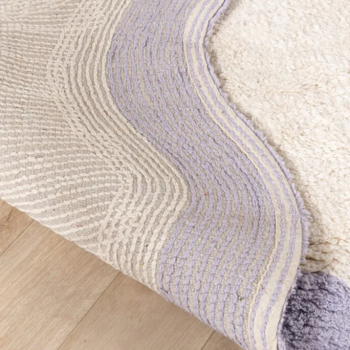 Waschbarer Teppich - Hazy Lila Creme