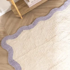 Waschbarer Teppich - Hazy Lila Creme