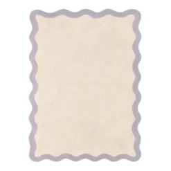 Waschbarer Teppich - Hazy Lila Creme