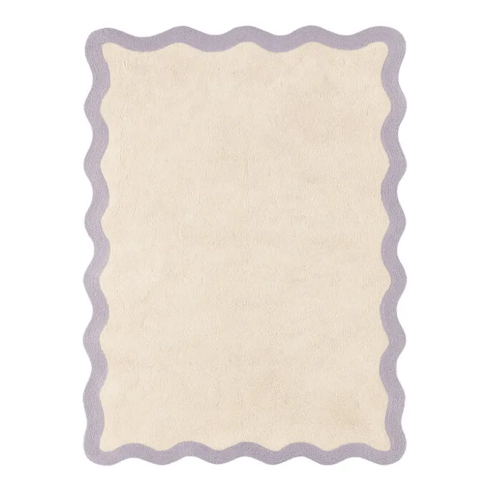 Waschbarer Teppich - Hazy Lila Creme