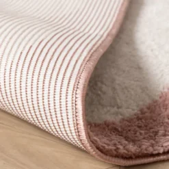 Waschbarer Teppich - Myrre Rosa Weiß
