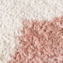 Waschbarer Teppich - Myrre Rosa Weiß