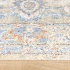Waschbarer Teppich - Nova Medaillon Grün