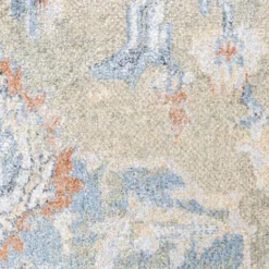 Waschbarer Teppich - Nova Medaillon Grün