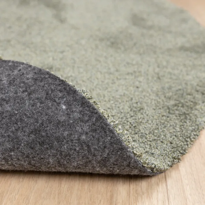 Waschbarer Teppich Rund - Clean Grün