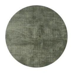 Waschbarer Teppich Rund - Clean Grün