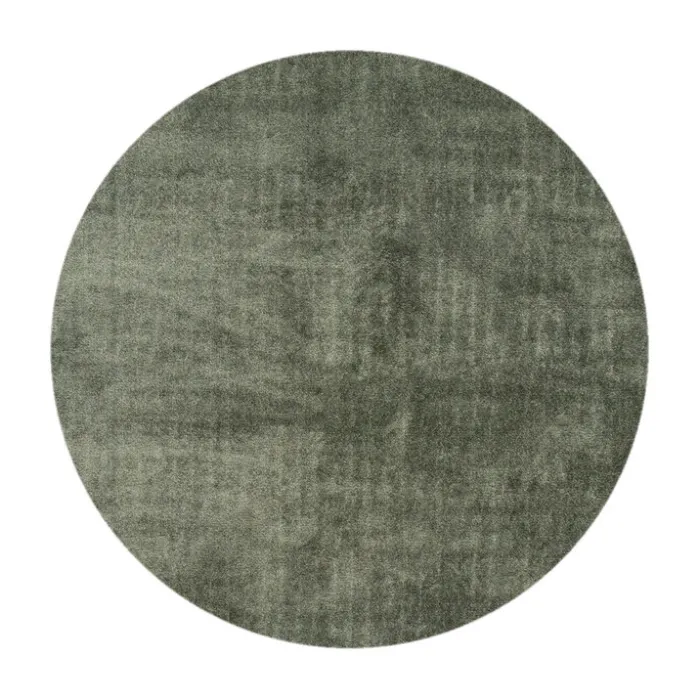 Waschbarer Teppich Rund - Clean Grün