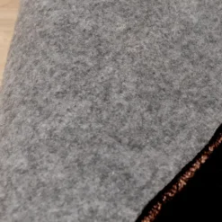 Waschbarer Teppich Rund - Clean Dunkelbraun