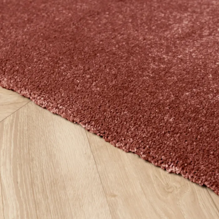 Waschbarer Teppich Rund - Clean Rosa
