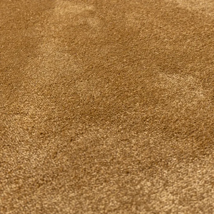 Waschbarer Teppich Rund - Clean Gold