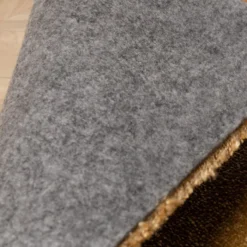 Waschbarer Teppich Rund - Clean Gold