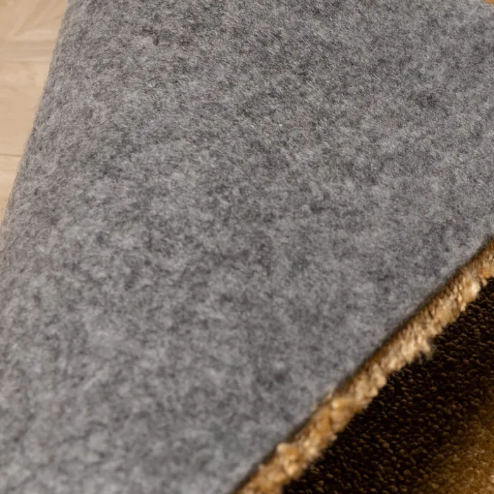Waschbarer Teppich Rund - Clean Gold
