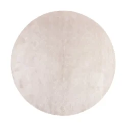 Waschbarer Teppich Rund - Clean Creme