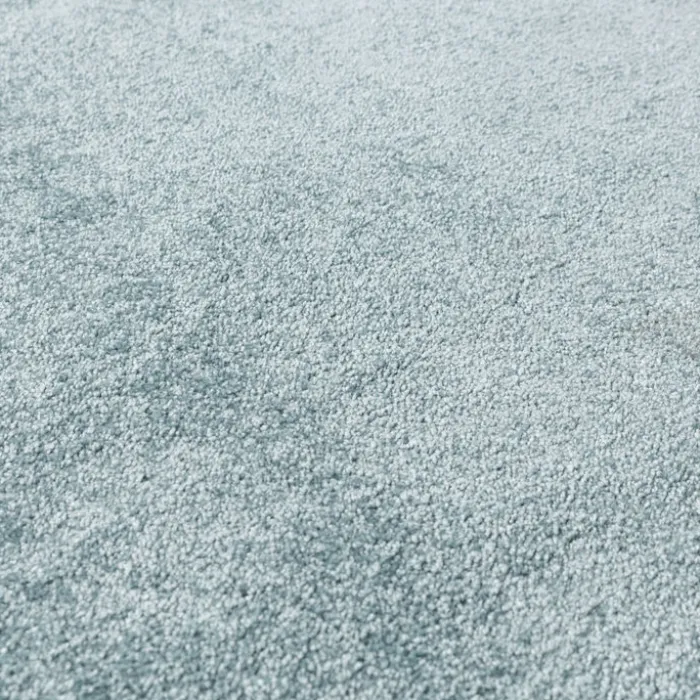 Waschbarer Teppich Rund - Clean Hellblau