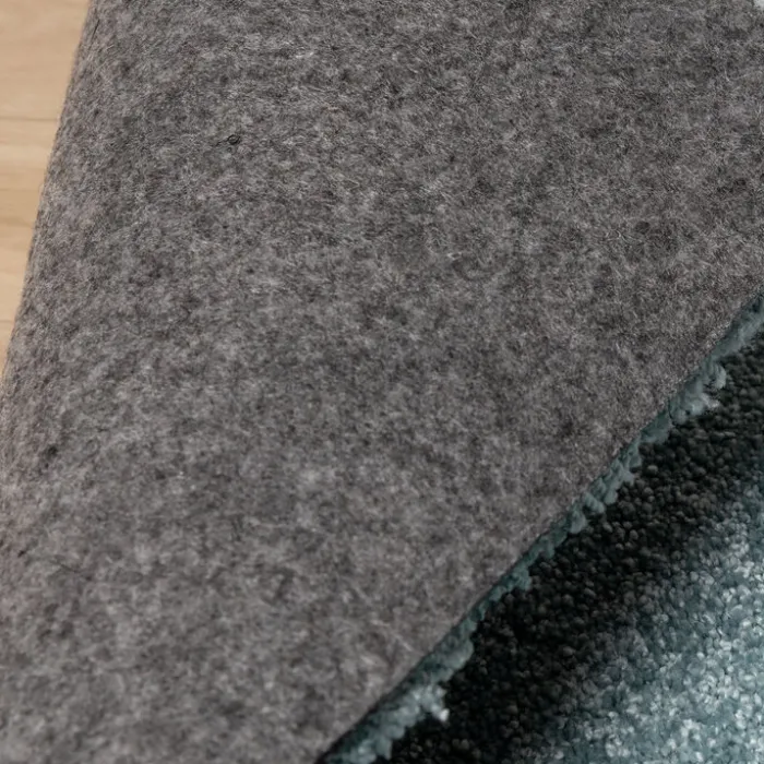 Waschbarer Teppich Rund - Clean Hellblau