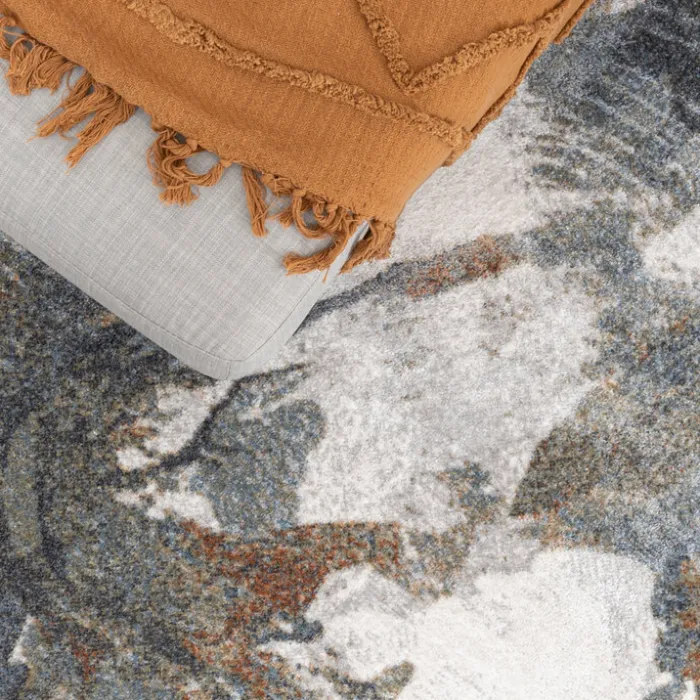 Waschbarer Teppich Rund - Misha Flow Bunt