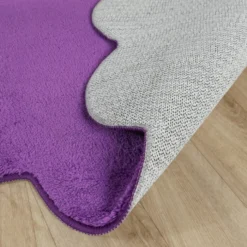 Waschbarer Teppich Rund - Puck Lila