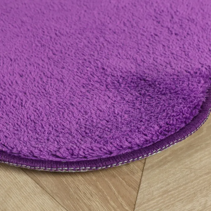 Waschbarer Teppich Rund - Puck Lila