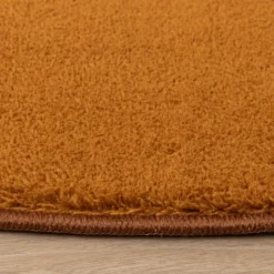 Waschbarer Teppich Rund - Vivid Terrakotta