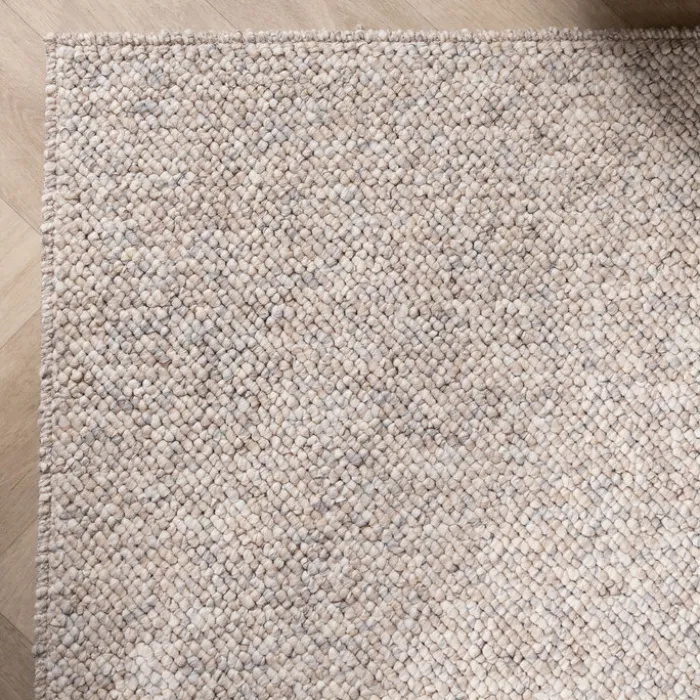 Waschbarer Wollteppich - Bruno Beige Creme