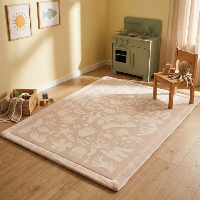 Waschbare Spielmatte Baby - Flo Beige