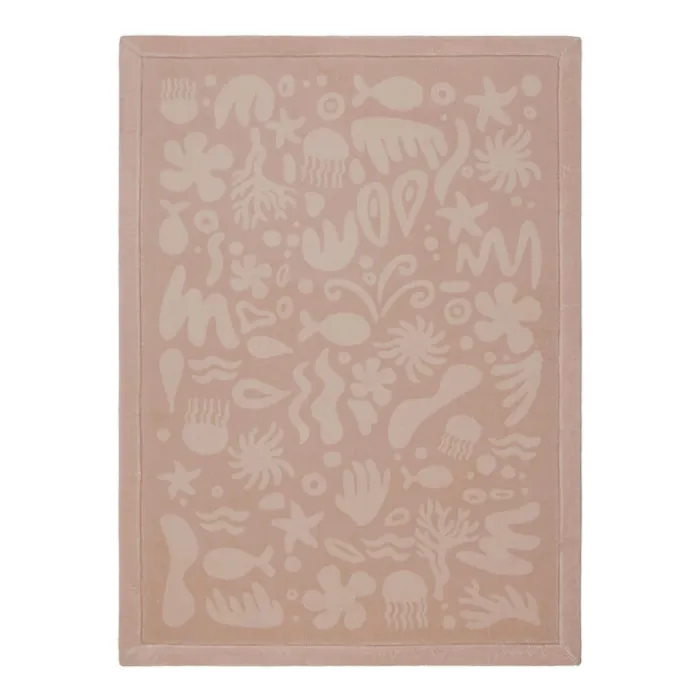Waschbare Spielmatte Baby - Flo Rosa