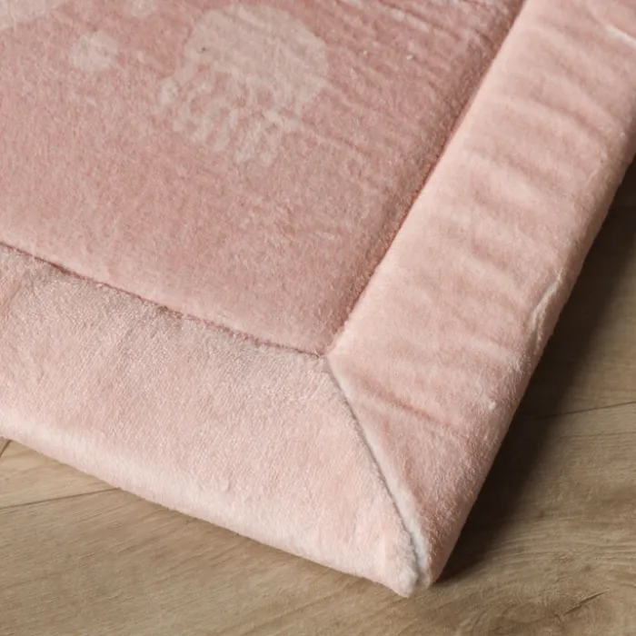 Waschbare Spielmatte Baby - Flo Rosa