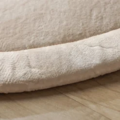 Waschbare Spielmatte Rund - Flo Beige