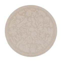 Waschbare Spielmatte Rund - Flo Beige