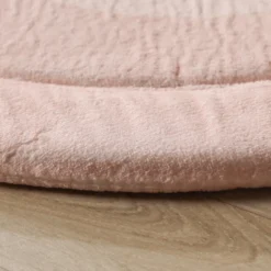 Waschbare Spielmatte Rund - Flo Rosa