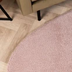 Weicher organischer Teppich – Teddy Rosa