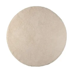 Weicher runder Teppich – Teddy Creme