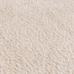 Weicher runder Teppich – Teddy Creme