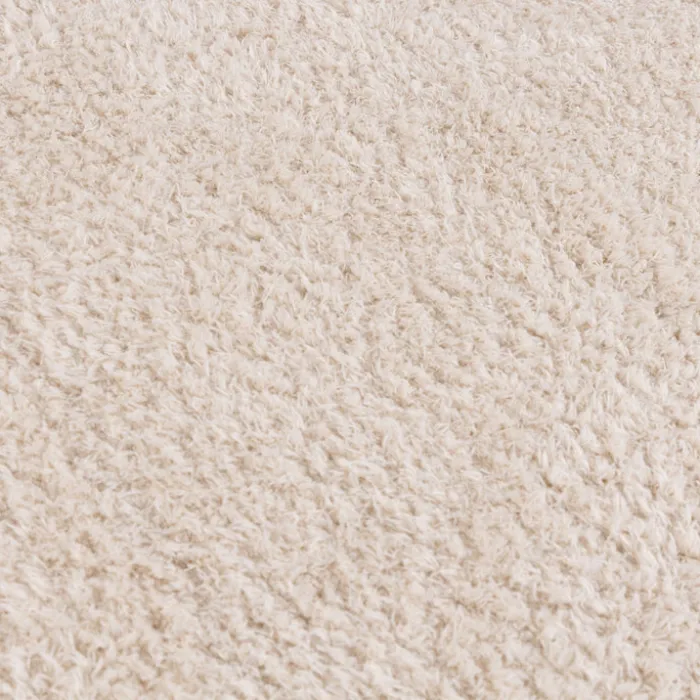 Weicher runder Teppich – Teddy Creme