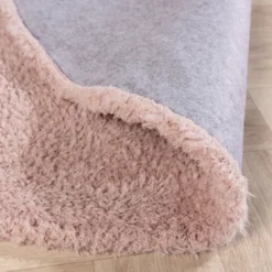 Weicher runder Teppich – Teddy Rosa