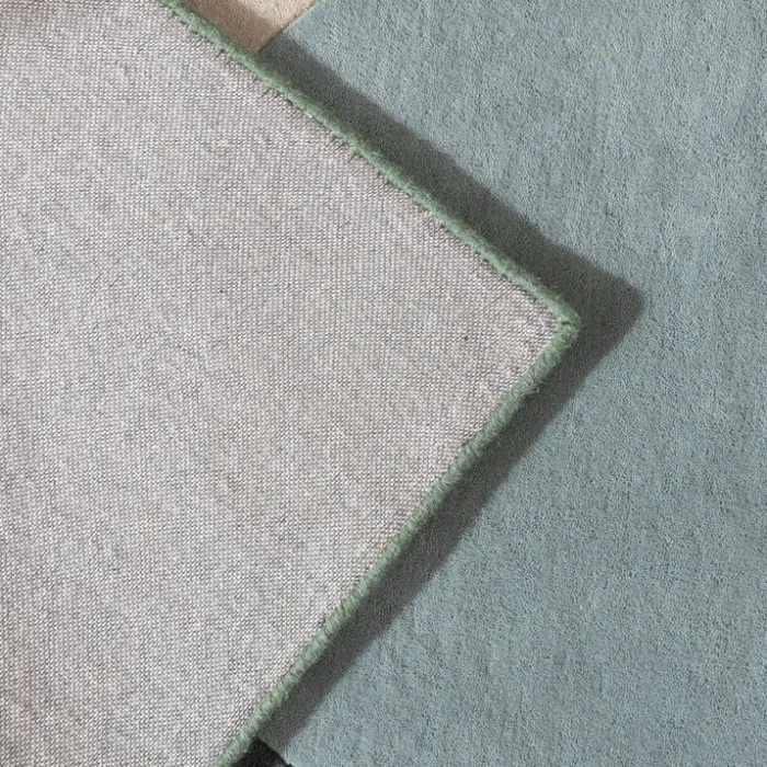 Wollteppich Abstrakt - Clarice Olivgrün Mint