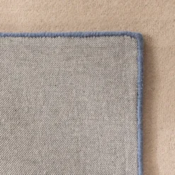 Wollteppich Abstrakt - Jules Creme Blau