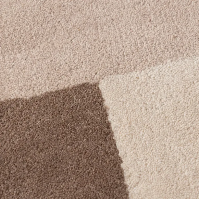 Wollteppich Abstrakt - Jules Creme Taupe